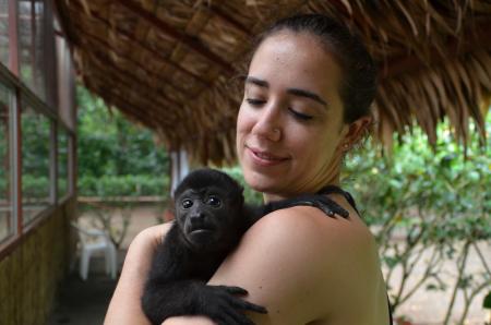Person Holding Monkey